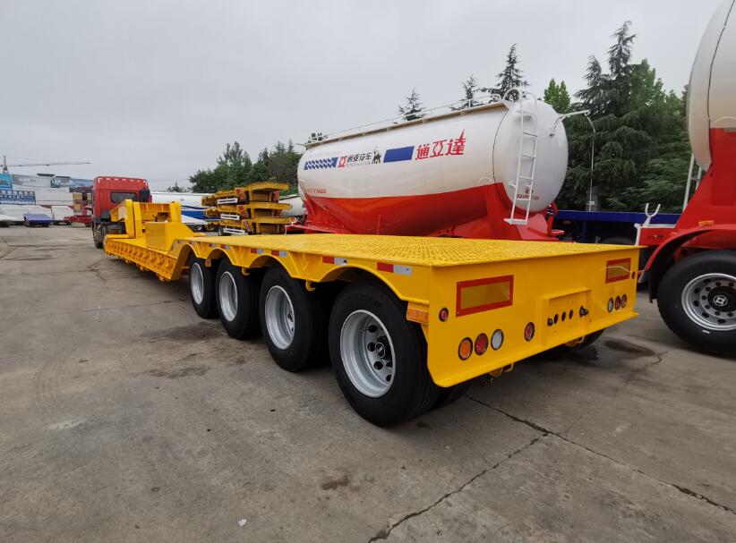 Avtagbar Svanhals Lågbädd Semi Trailer