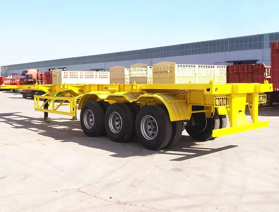 Skelett Semi Trailer Med Svanhals