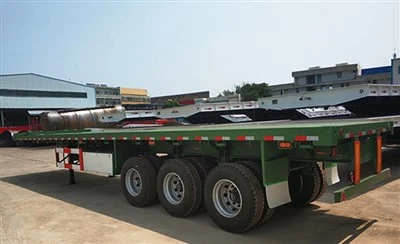 China Hot Sale 3-axlad containerflakvagn med hållbar kvalitet