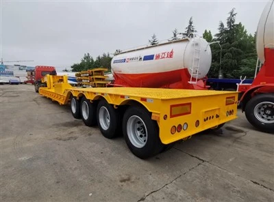 Avtagbar Svanhals Lågbädd Semi Trailer