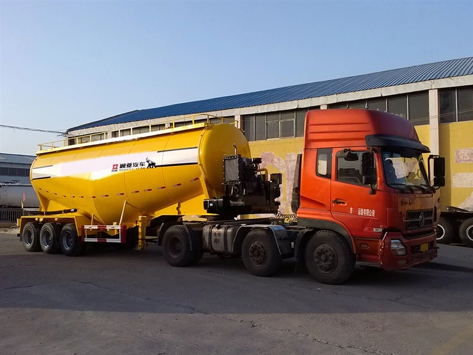 3 Axelpulver tnker semi trailer till salu