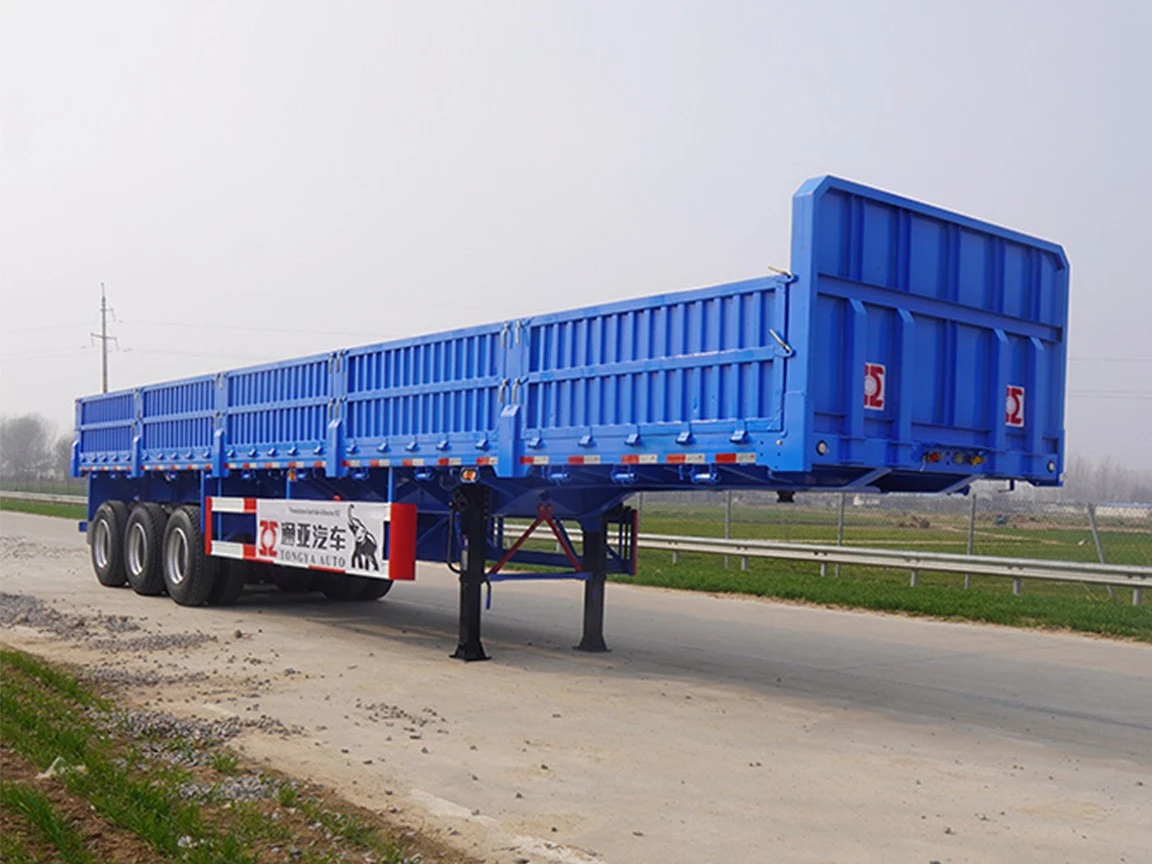 3 Axel sidovägg semi trailer