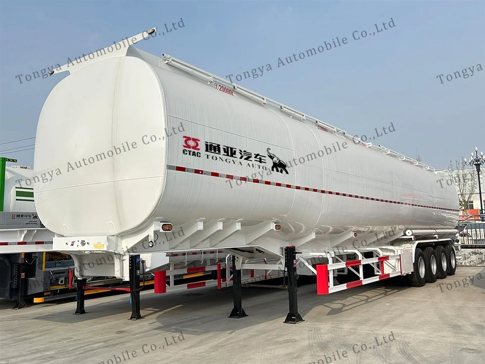 4-axlad 80000L Bränsletanker Semi Trailer