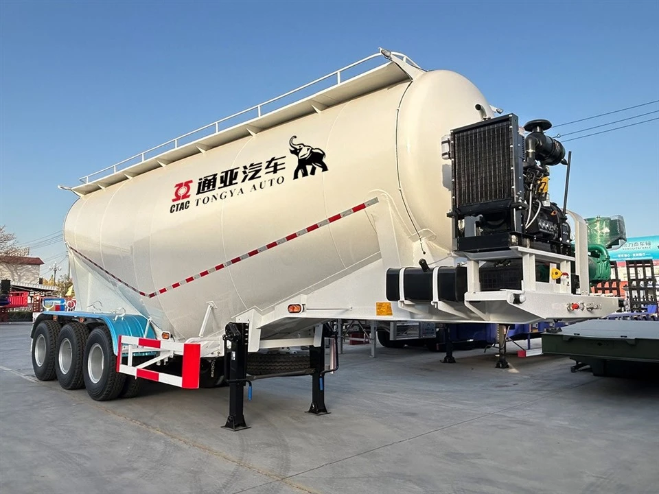 3 Axel 40T Bulk Cement Tanker Semi Trailer