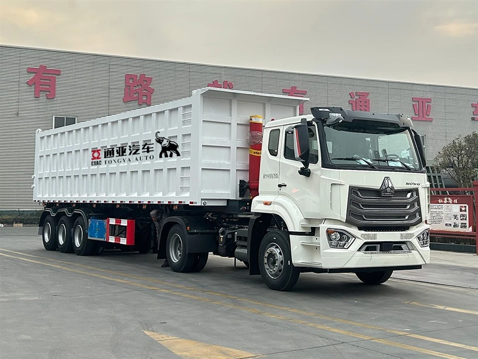 Dumpa Semi Trailer Med Hydraulcylinder