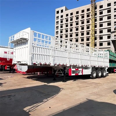 3-axlar staket semitrailer Bulkgodstransport