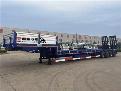 80T lågbädds semi -trailer med stege