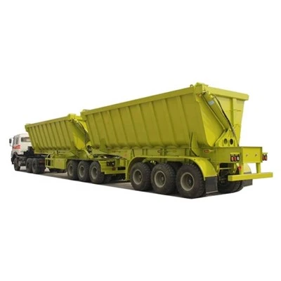 Kina Fabrik TONGYA Märke U Form 3alexs HYVA Hydraulisk lyftcylinder Superlänk sidodumpar Trailer Till Salu