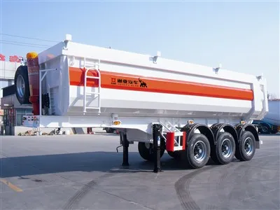Single Tire Dump Semi Trailer